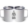 10 oz. White Stainless Steel Coffee Mug Thumbnail