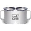 10 oz. White Stainless Steel Coffee Mug Thumbnail