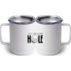 10 oz. White Stainless Steel Coffee Mug Thumbnail