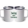 10 oz. White Stainless Steel Coffee Mug Thumbnail