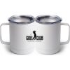 10 oz. White Stainless Steel Coffee Mug Thumbnail