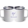 10 oz. White Stainless Steel Coffee Mug Thumbnail