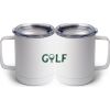 10 oz. White Stainless Steel Coffee Mug Thumbnail