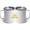 10 oz. White Stainless Steel Coffee Mug Thumbnail