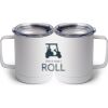 10 oz. White Stainless Steel Coffee Mug Thumbnail