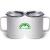 10 oz. White Stainless Steel Coffee Mug Thumbnail