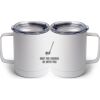 10 oz. White Stainless Steel Coffee Mug Thumbnail