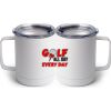 10 oz. White Stainless Steel Coffee Mug Thumbnail