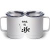 10 oz. White Stainless Steel Coffee Mug Thumbnail