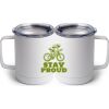 10 oz. White Stainless Steel Coffee Mug Thumbnail