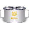 10 oz. White Stainless Steel Coffee Mug Thumbnail