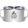 10 oz. White Stainless Steel Coffee Mug Thumbnail
