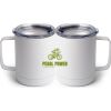 10 oz. White Stainless Steel Coffee Mug Thumbnail