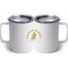 10 oz. White Stainless Steel Coffee Mug Thumbnail