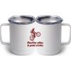 10 oz. White Stainless Steel Coffee Mug Thumbnail