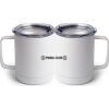 10 oz. White Stainless Steel Coffee Mug Thumbnail