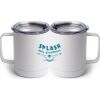 10 oz. White Stainless Steel Coffee Mug Thumbnail