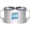 10 oz. White Stainless Steel Coffee Mug Thumbnail
