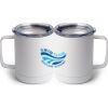 10 oz. White Stainless Steel Coffee Mug Thumbnail