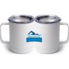 10 oz. White Stainless Steel Coffee Mug Thumbnail