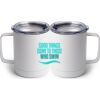 10 oz. White Stainless Steel Coffee Mug Thumbnail