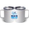10 oz. White Stainless Steel Coffee Mug Thumbnail