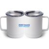 10 oz. White Stainless Steel Coffee Mug Thumbnail