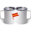 10 oz. White Stainless Steel Coffee Mug Thumbnail