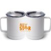 10 oz. White Stainless Steel Coffee Mug Thumbnail
