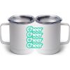 10 oz. White Stainless Steel Coffee Mug Thumbnail
