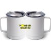 10 oz. White Stainless Steel Coffee Mug Thumbnail