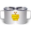 10 oz. White Stainless Steel Coffee Mug Thumbnail