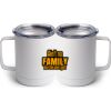 10 oz. White Stainless Steel Coffee Mug Thumbnail