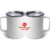 10 oz. White Stainless Steel Coffee Mug Thumbnail