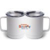 10 oz. White Stainless Steel Coffee Mug Thumbnail