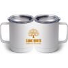 10 oz. White Stainless Steel Coffee Mug Thumbnail