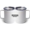 10 oz. White Stainless Steel Coffee Mug Thumbnail