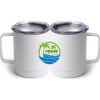 10 oz. White Stainless Steel Coffee Mug Thumbnail