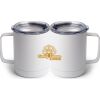 10 oz. White Stainless Steel Coffee Mug Thumbnail