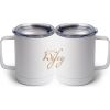 10 oz. White Stainless Steel Coffee Mug Thumbnail