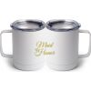 10 oz. White Stainless Steel Coffee Mug Thumbnail