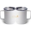 10 oz. White Stainless Steel Coffee Mug Thumbnail