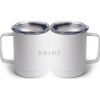 10 oz. White Stainless Steel Coffee Mug Thumbnail
