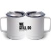 10 oz. White Stainless Steel Coffee Mug Thumbnail