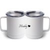 10 oz. White Stainless Steel Coffee Mug Thumbnail