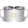 10 oz. White Stainless Steel Coffee Mug Thumbnail