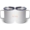 10 oz. White Stainless Steel Coffee Mug Thumbnail