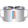 10 oz. White Stainless Steel Coffee Mug Thumbnail