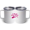 10 oz. White Stainless Steel Coffee Mug Thumbnail