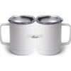 10 oz. White Stainless Steel Coffee Mug Thumbnail